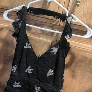 Girl from Savoy Anthropologie L/8 Top Birds